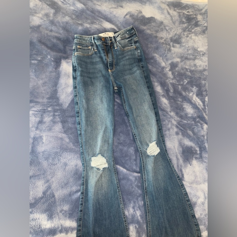 High rise hollister flare jeans